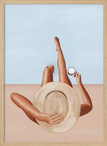 Poolside Girl - Poster / Art Print