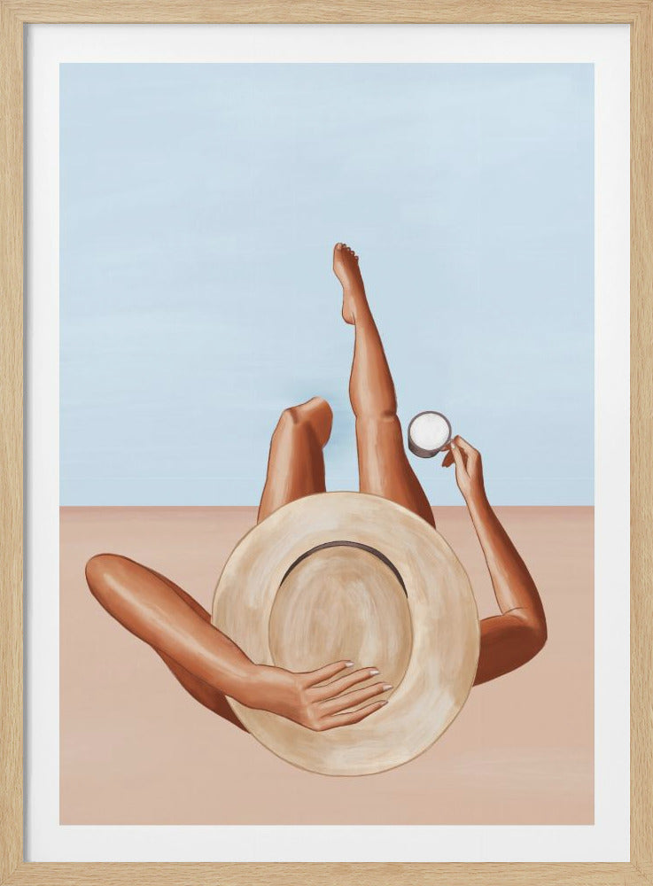 Poolside Girl - Poster / Art Print
