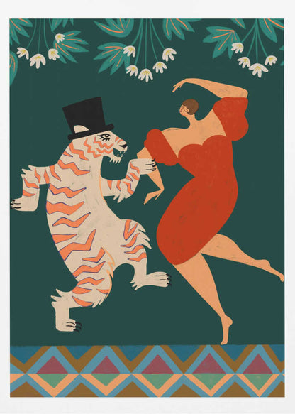 A Date With a Wild Cat - Poster / Art Print