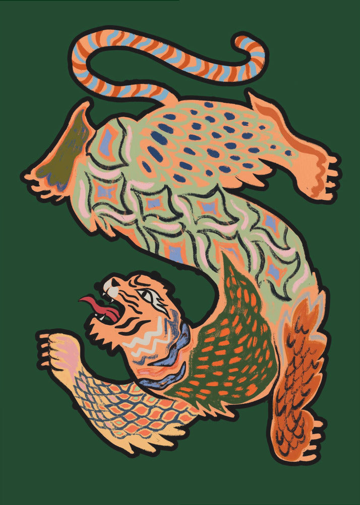 Asiantiger Green - Poster / Art Print