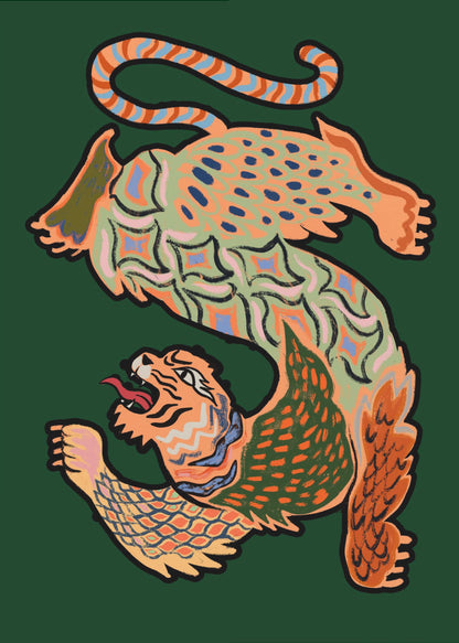 Asiantiger Green - Poster / Art Print