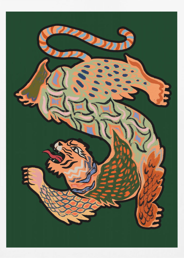 Asiantiger Green - Poster / Art Print