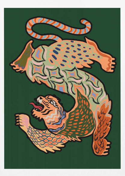 Asiantiger Green - Poster / Art Print