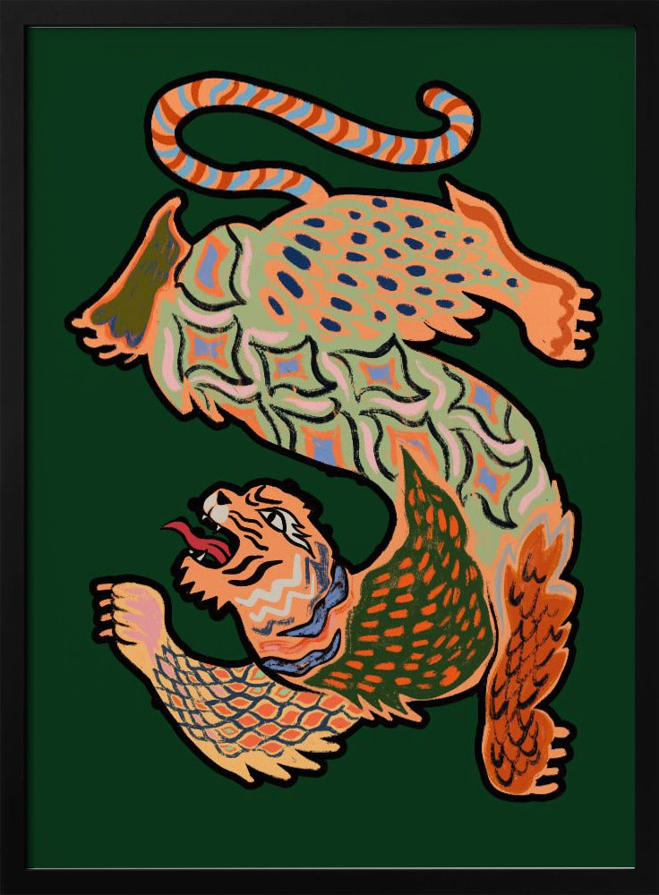 Asiantiger Green - Poster / Art Print