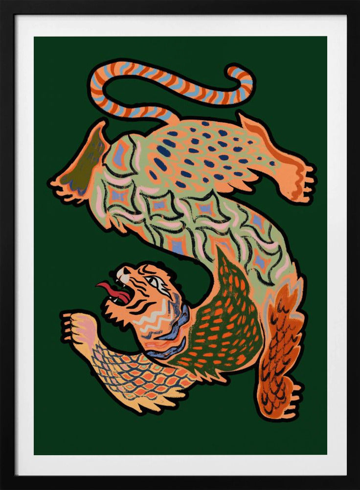 Asiantiger Green - Poster / Art Print