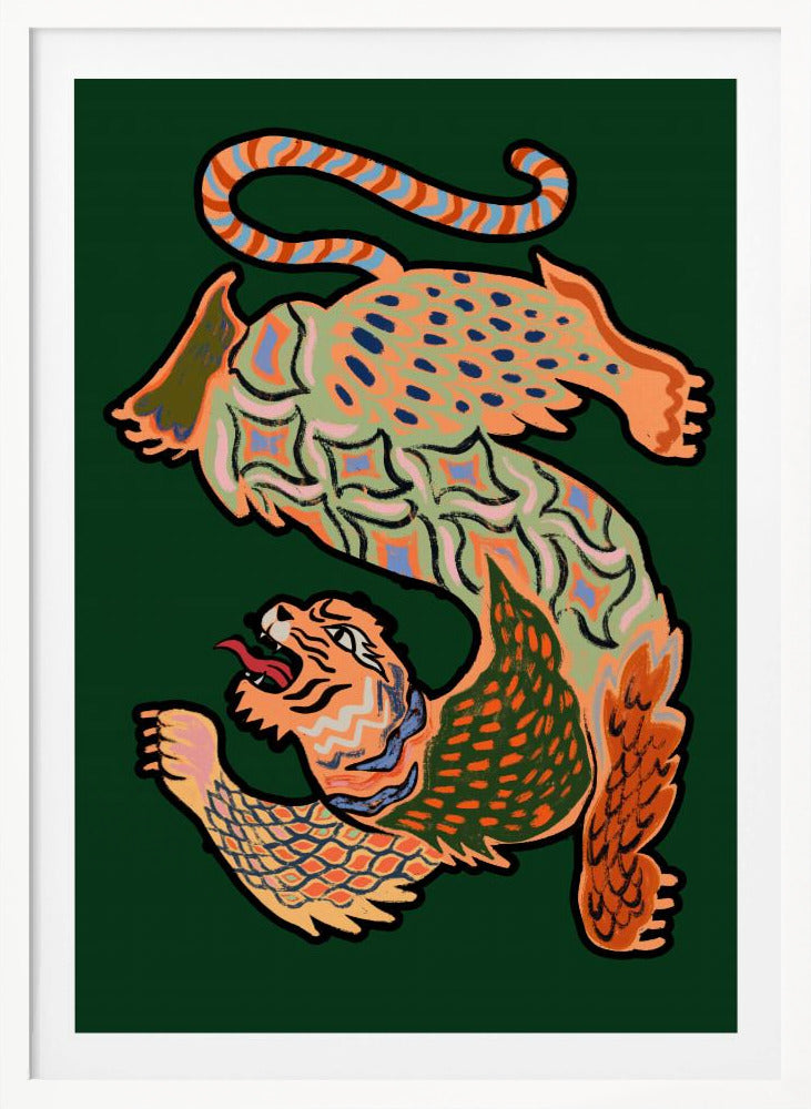Asiantiger Green - Poster / Art Print