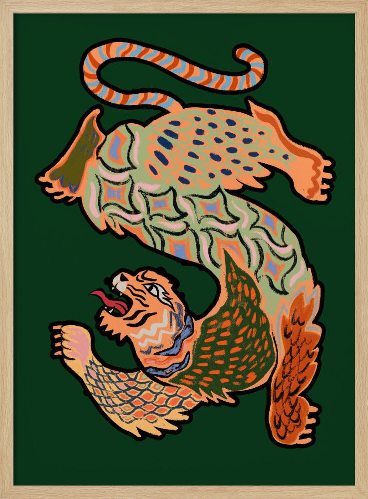 Asiantiger Green - Poster / Art Print