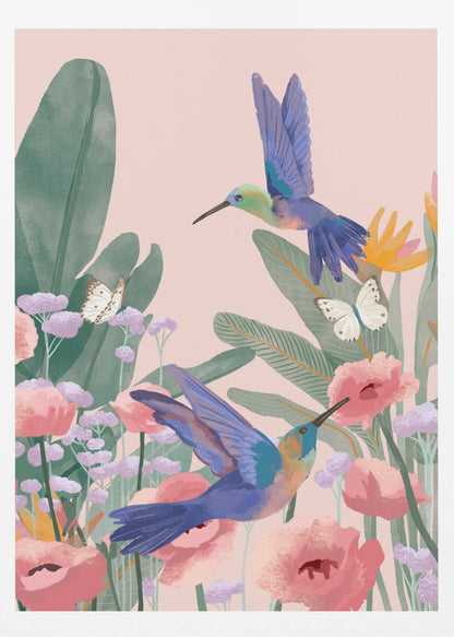 Hummingbirds - Poster / Art Print