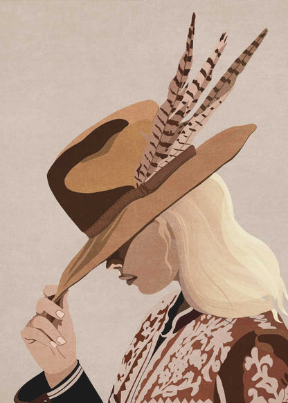 Feathered Elegance - Poster / Art Print