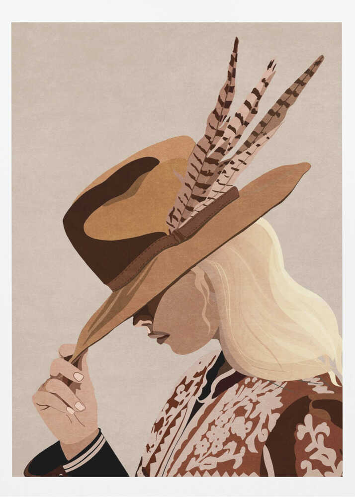 Feathered Elegance - Poster / Art Print