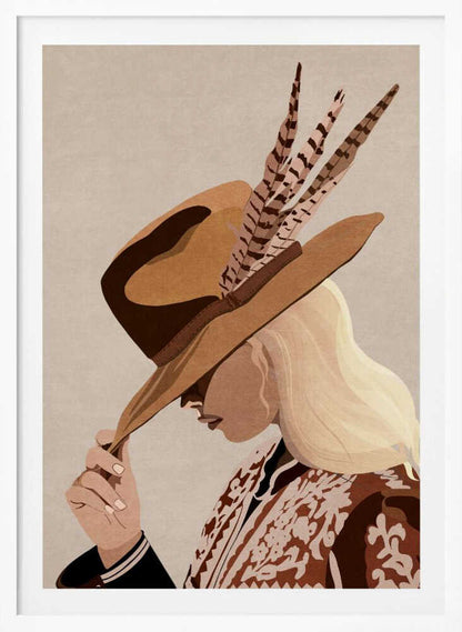 Feathered Elegance - Poster / Art Print