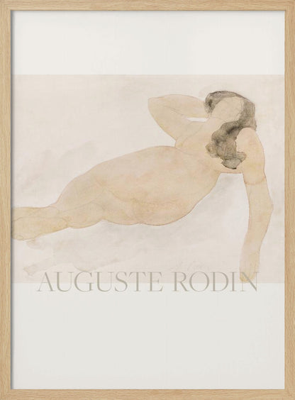 Study of a Nude (lying On Side) - Poster / Art Print