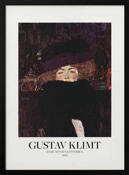 Dame Mit Hut Und Federboa (1909)  Poster - Poster / Art Print