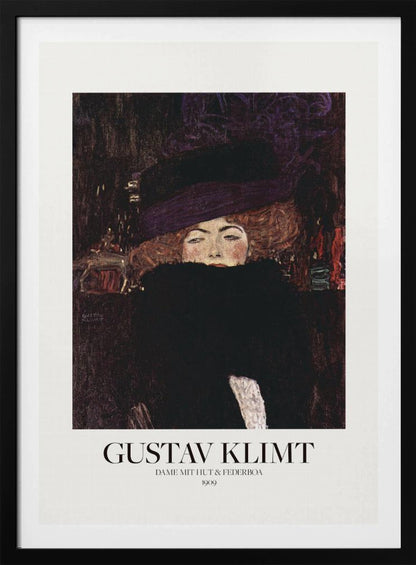 Dame Mit Hut Und Federboa (1909)  Poster - Poster / Art Print