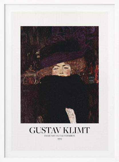 Dame Mit Hut Und Federboa (1909)  Poster - Poster / Art Print