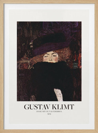 Dame Mit Hut Und Federboa (1909)  Poster - Poster / Art Print