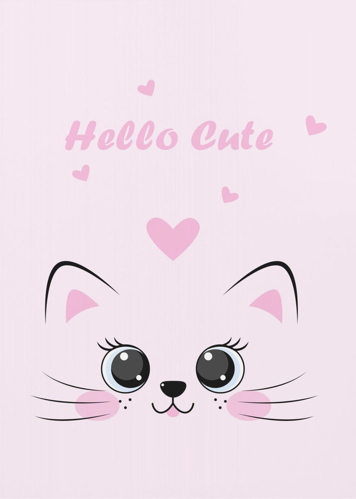 Pink Cat - Poster / Art Print