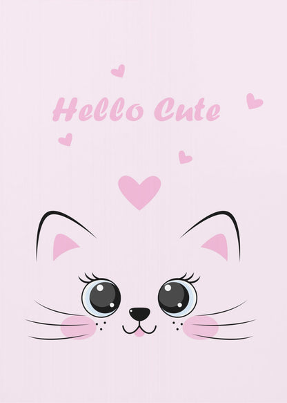 Pink Cat - Poster / Art Print