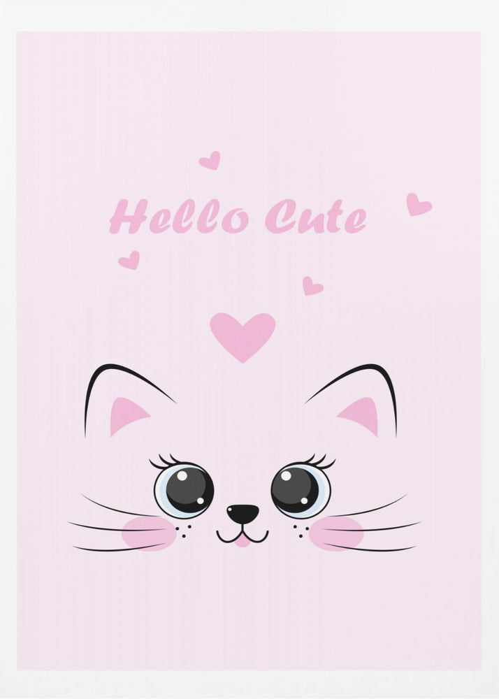 Pink Cat - Poster / Art Print
