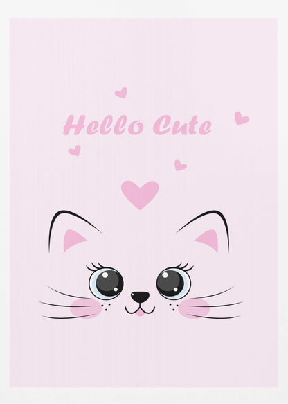 Pink Cat - Poster / Art Print