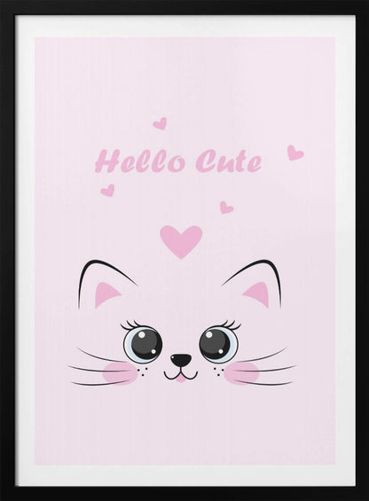 Pink Cat - Poster / Art Print