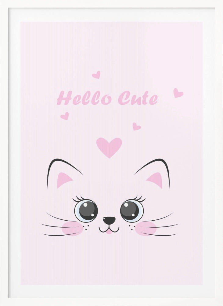 Pink Cat - Poster / Art Print
