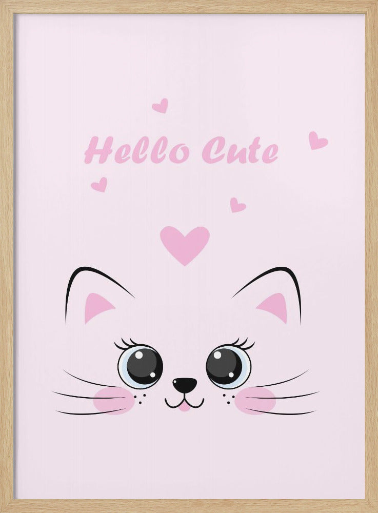 Pink Cat - Poster / Art Print