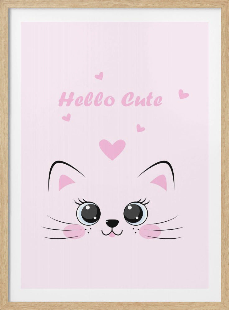Pink Cat - Poster / Art Print