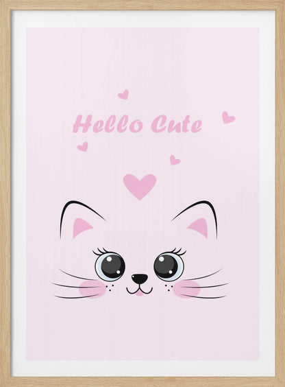 Pink Cat - Poster / Art Print