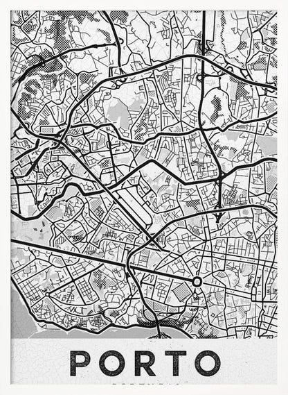Porto City White - Poster / Art Print