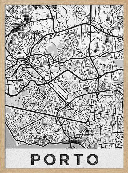 Porto City White - Poster / Art Print