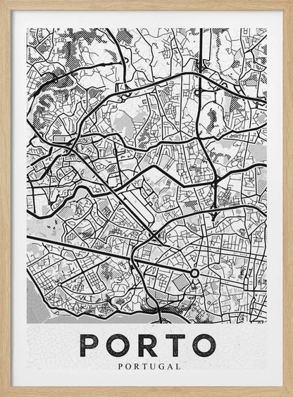 Porto City White - Poster / Art Print