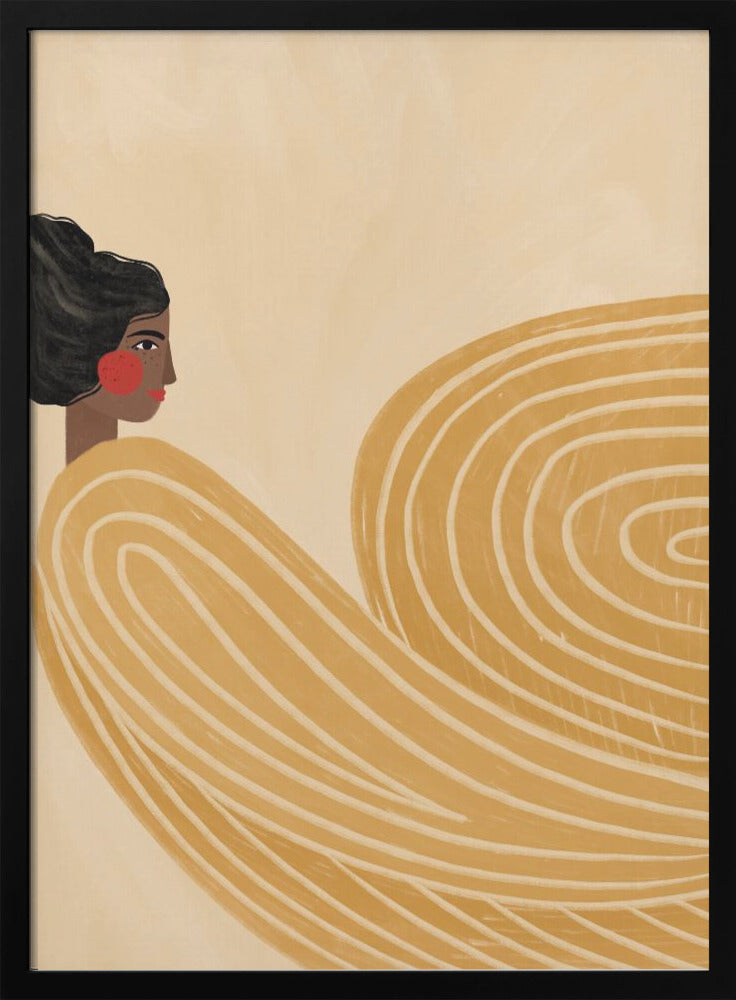 The Woman With the Yellow Stripes - Poster / Art Print