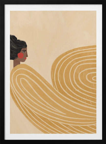 The Woman With the Yellow Stripes - Poster / Art Print