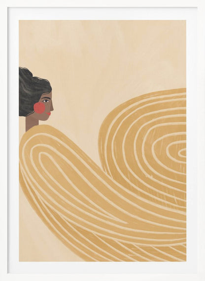 The Woman With the Yellow Stripes - Poster / Art Print