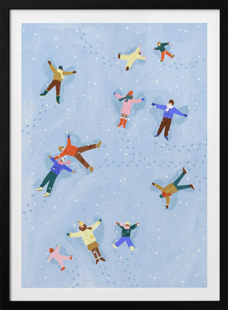 Snowy Angels Delight - Poster / Art Print