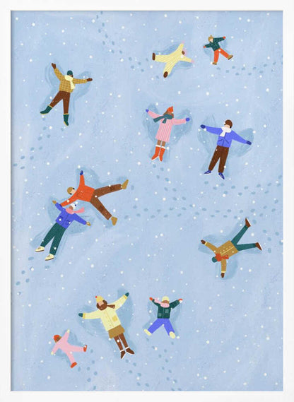 Snowy Angels Delight - Poster / Art Print