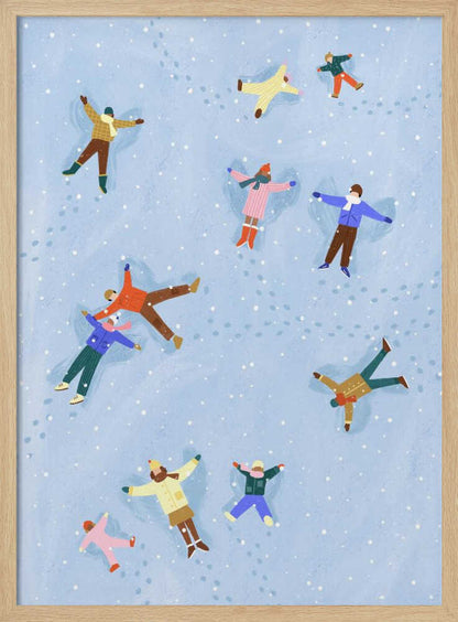 Snowy Angels Delight - Poster / Art Print