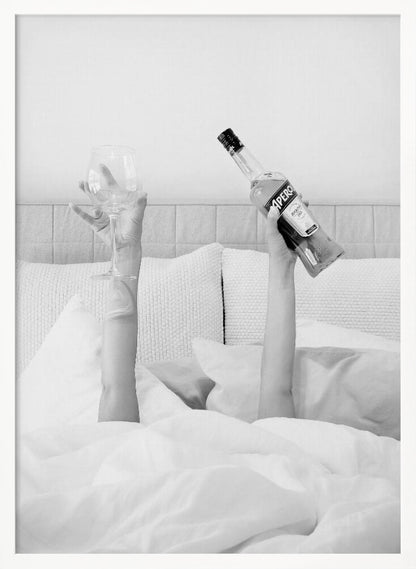 Aperol In Bed Low Key - Poster / Art Print
