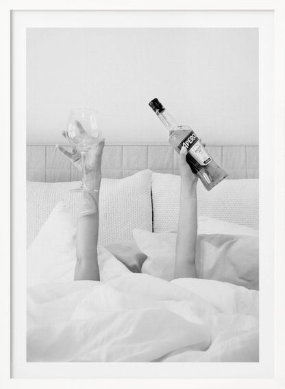 Aperol In Bed Low Key - Poster / Art Print