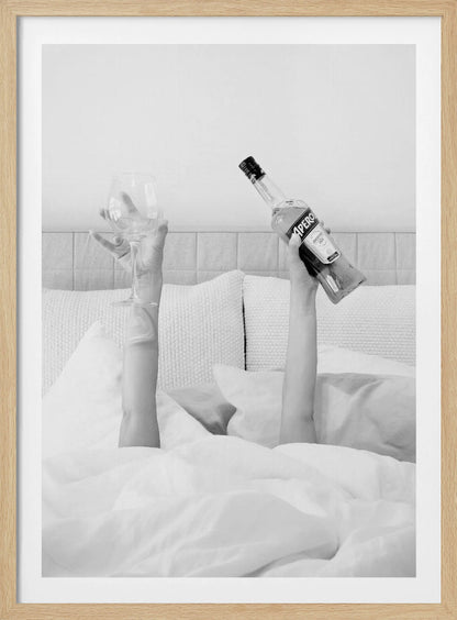 Aperol In Bed Low Key - Poster / Art Print