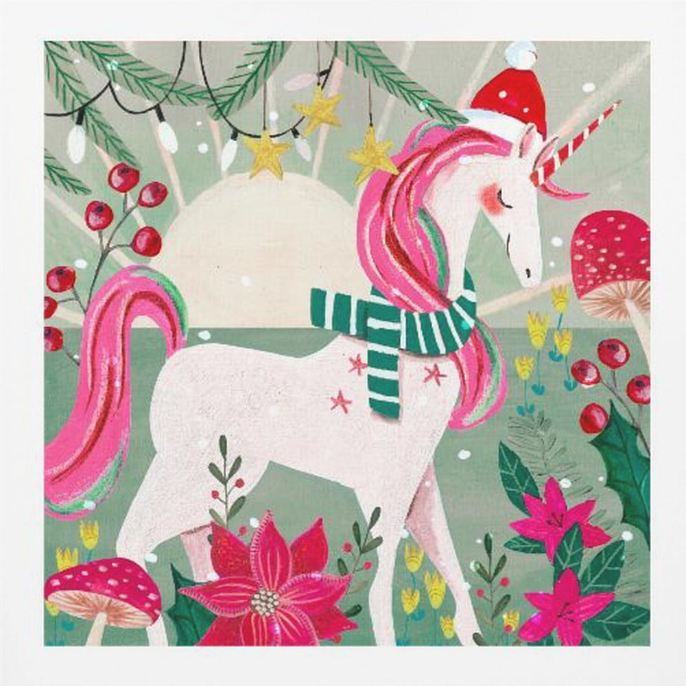 Christmas Unicorn - Poster / Art Print