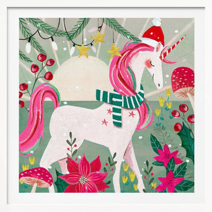 Christmas Unicorn - Poster / Art Print