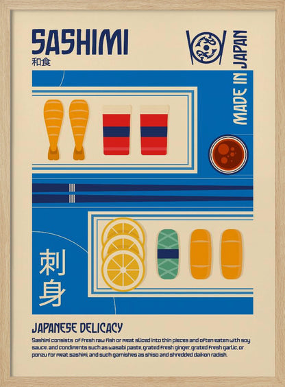 Sashimi Japanese Food Print - Poster / Art Print