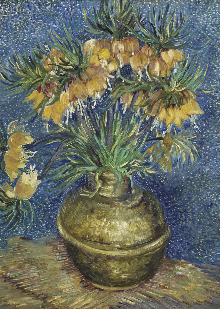 Vincent Van Gogh's Imperial Fritillaries In a Copper Vase (1887) - Poster / Art Print