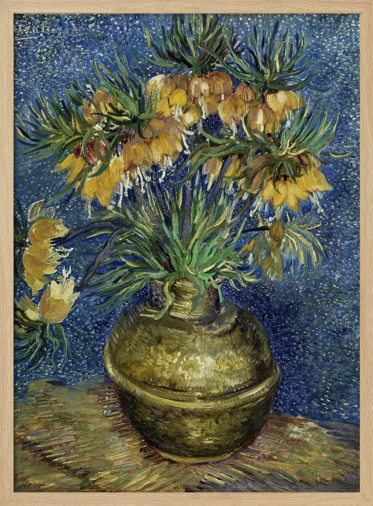 Vincent Van Gogh's Imperial Fritillaries In a Copper Vase (1887) - Poster / Art Print