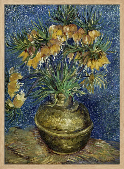 Vincent Van Gogh's Imperial Fritillaries In a Copper Vase (1887) - Poster / Art Print