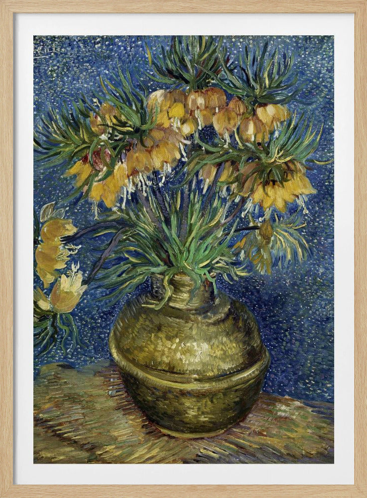 Vincent Van Gogh's Imperial Fritillaries In a Copper Vase (1887) - Poster / Art Print