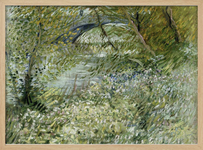 Vincent Van Gogh's River Bank In Springtime (1887) - Poster / Art Print
