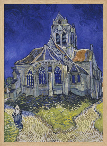 Vincent Van Gogh's the Church At Auvers (1890) - Poster / Art Print